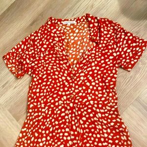 Speckled Rust Colored Dress